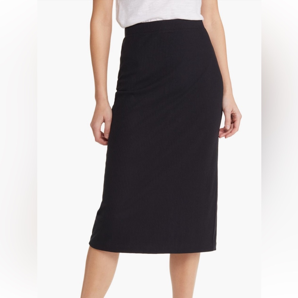 Treasure & Bond Rib Midi Skirt